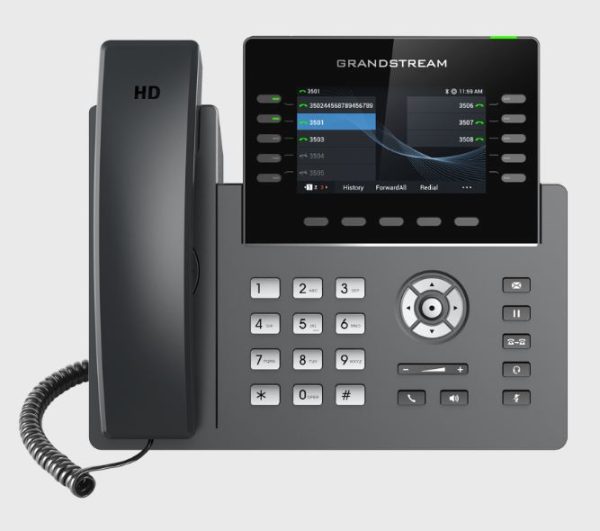 Grandstream GRP2615 Carrier Grade IP Phone 10 Line Keys 5 SIP Accounts 40 Built In BLF Keys Built In BT & WIFI